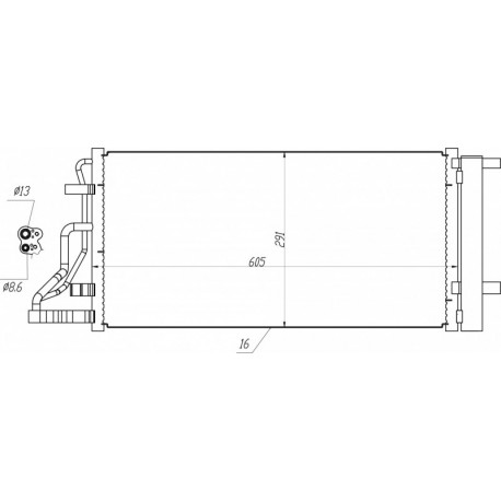 KLÍMAHŰTŐ, HYUNDAI KONA 17- 97606J9000