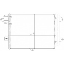 RADIÁTOR AUDI TT 2.5TFSI KLÍMABERENDEZÉSHEZ 06- 8J0820411A