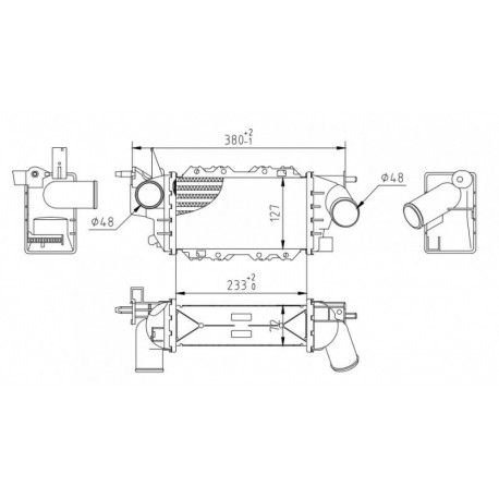 LÉGHŰTŐ VECTRA B 1.7TD 95-98 1300400