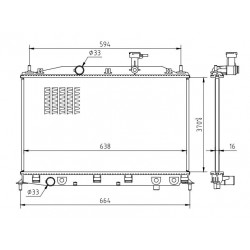 AKCENTUS RADIÁTOR 1.4I-1.6I 05- 25310-1E000