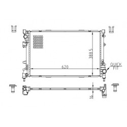 RADIÁTOR FIAT 500 10- 55111352AA
