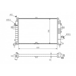RADIÁTOR ASTRA H 1.9CDTI 04- 13171432