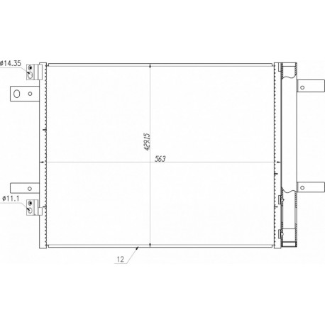 KLÍMABERENDEZÉS RADIÁTOR PEUGEOT 3008 SUV 16- 3552498