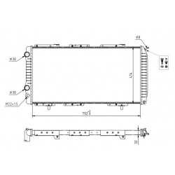 RADIÁTOR CITROEN JUMPER 94- 1301HQ
