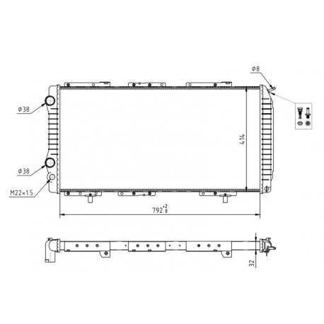 RADIÁTOR CITROEN JUMPER 94- 1301HQ