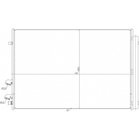 KLÍMABERENDEZÉS RADIÁTOR VW CRAFTER 16- 2N0820411