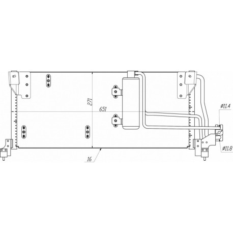 RADIÁTOR LÉGKONDICIONÁLÓHOZ TIGRA 94-HEZ 1618047