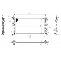 RADIÁTOR FORD C-MAX 10- 1697482