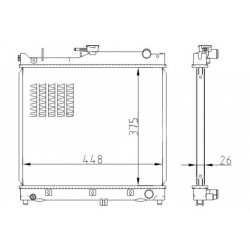 SUZUKI JIMNY III RADIÁTOR 98- 17700-80A00
