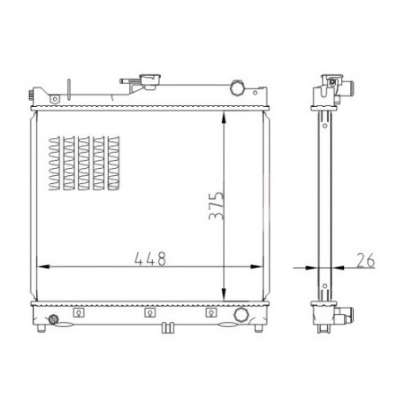 SUZUKI JIMNY III RADIÁTOR 98- 17700-80A00