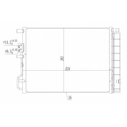 LÉGKONDICIONÁLÓ RADIÁTOR KIA SPORTAGE IV 15- 97606D7000