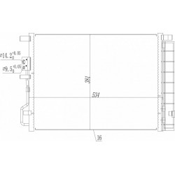 LÉGKONDICIONÁLÓ RADIÁTOR KIA SPORTAGE IV 15- 97606D7000