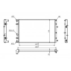 VW-FOX RADIÁTOR 05- 5Z0121253D