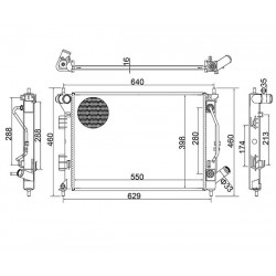 RADIÁTOR HYUNDAI I30 12-/AUT/ 25310A6150