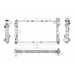 HŰTŐRADIÁTOR CHRYSLER VOYAGER 3.3I V6 00- 4677523