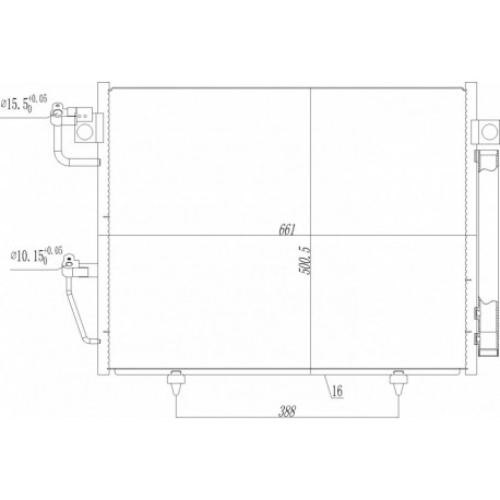 LÉGKONDICIONÁLÓ RADIÁTOR MONTERO V80 06- 7812A156