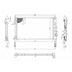 RADIÁTOR OPEL MOKKA 13- 1300345
