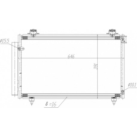 LÉGKONDICIONÁLÓ RADIÁTOR COROLLA VERSO 04-09 88450-05091