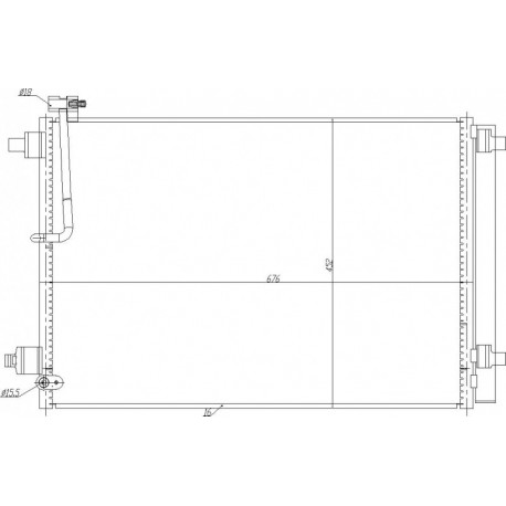 LÉGKONDICIONÁLÓ RADIÁTOR AUDI A8 10- 4H0260403F