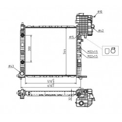 RADIÁTOR VITO 110-112CDI 99- /AUTOMATIKUS/ 6385011901