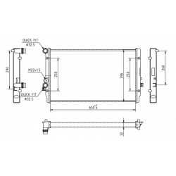 RADIÁTOR LEON 1.9TDI 00-06 1J0121253AC