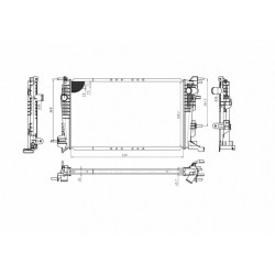 RENAULT MEGANE III RADIÁTOR 08- 21410-0002R