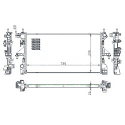RADIÁTOR FIAT DUCATO 06- 1382419080