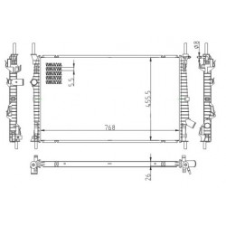 RADIÁTOR TRANZIT 13- 1935473