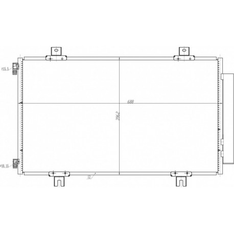 KLÍMABERENDEZÉS RADIÁTOR SUZUKI SX4 13- 9531061M10