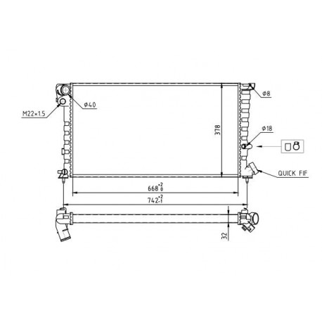 HŰTŐRADIÁTOR CITROEN BERLINGO 96- 1330.09