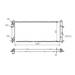 RADIÁTOR VW T4 1.9D,2.4D 90-94 701121253