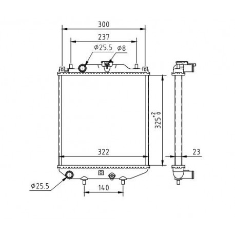 RADIÁTOR SUZUKI ALTO 1.0 95-97 1770060D40