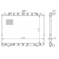 RADIÁTOR NISSAN X-TRIAL 2.0DCI 07- 21400-3UC5A