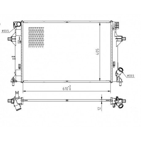 HYUNDAI ELANTRA RADIÁTOR 16- 25310F2000