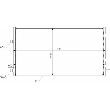 CLIMATE COOLER FIAT 500X 14- 51938531