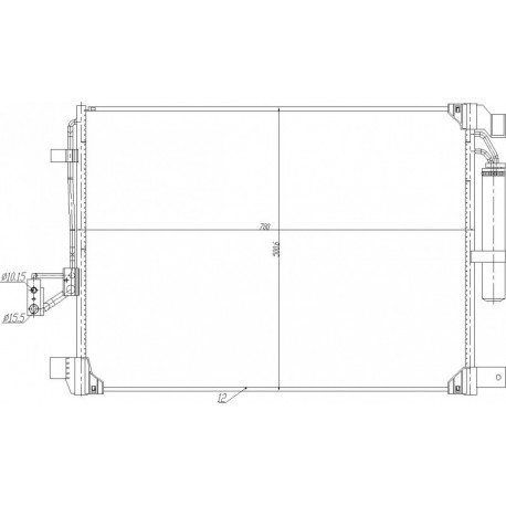 KLÍMABERENDEZÉS RADIÁTOR NISSAN NP300 15- 921004KJ0A