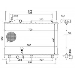 OUTLANDER 2.0 RADIÁTOR 12- 1350A601