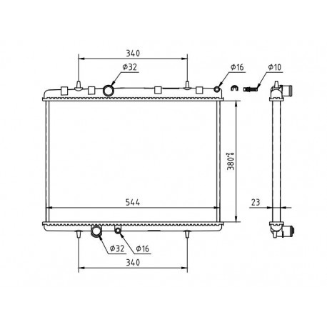 HŰTŐ PEUGEOT 407 2.2 04- 1330K2