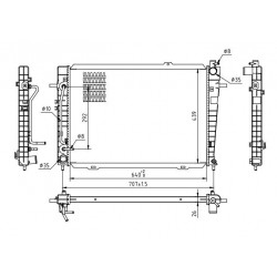 RADIÁTOR KIA SPORTAGE II 04- 25310-2E700