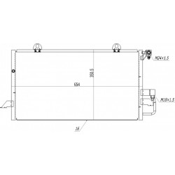 KLÍMABERENDEZÉS RADIÁTOR AUDI A6 1.9TDI 94-97 8A0260403AA