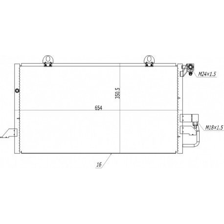 KLÍMABERENDEZÉS RADIÁTOR AUDI A6 1.9TDI 94-97 8A0260403AA