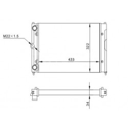 RADIÁTOR IBIZA 1.0-1.3 CL,CLX,GLX 93-99 6K0.121.253C