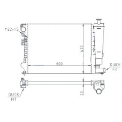 HŰTŐ PEUGEOT 806 2.0 16V 98- 1301.P1