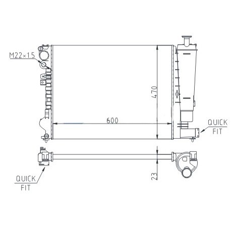 HŰTŐ PEUGEOT 806 2.0 16V 98- 1301.P1