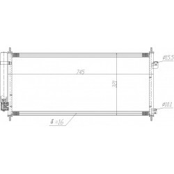 LÉGKONDICIONÁLÓ RADIÁTOR JAZZ 1.3 08- 80110-TF0G01