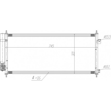 LÉGKONDICIONÁLÓ RADIÁTOR JAZZ 1.3 08- 80110-TF0G01