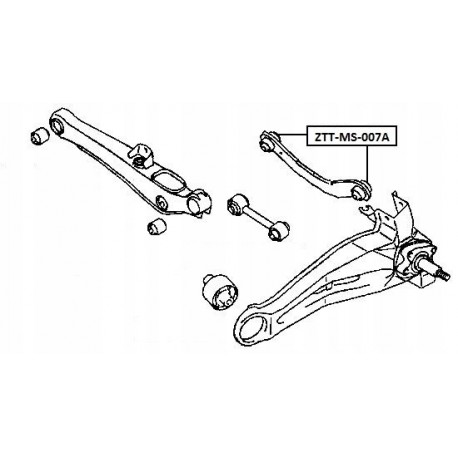 FÉM-GUMI PERSELY MITSUBISHI LANCER CS 03- /HÁTUL/ MR491911