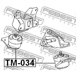 MOTOROLAJ PÁRNA TOYOTA LAND CRUISER 120 02-09, LAND CRUISER 150 09-, 4-RUNNER 02-, FJ CRUISER 06-, HILUX 02-09 /FRONT/