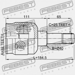 CHRYSLER SEBRING JR BELSŐ CSUKLÓ 01-06, DODGE STRATUS 01-06 05017653AA