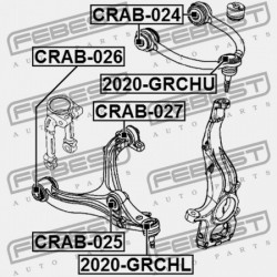 VEZÉRLŐKAR PERSELY JEEP GRAND CHEROKEE 04-/ 52090206AD 52090206AD